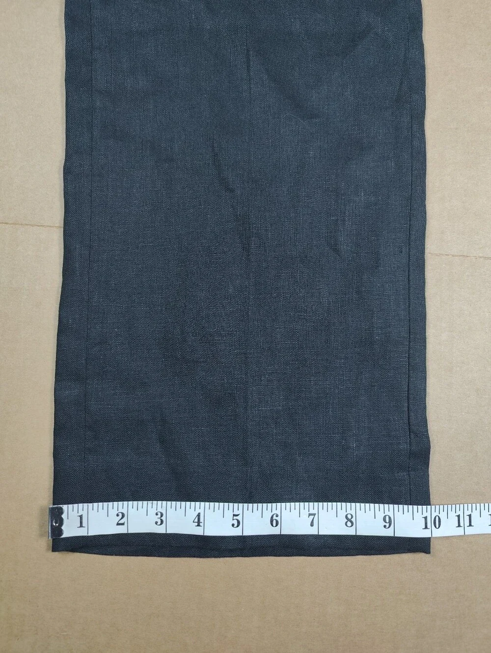 NWT Banana Republic Black 100% Linen Wide Leg Double Pleated Pants Sz 6 (32W30L)